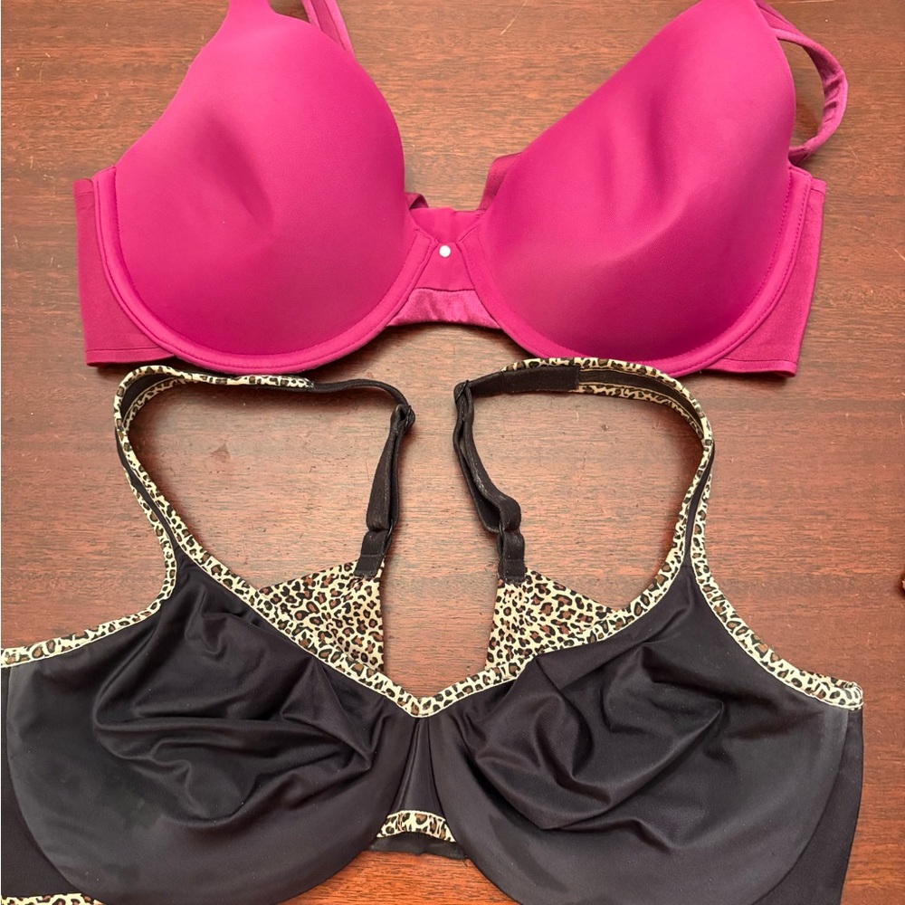 Olga Puple (36 D) and Black/Leopard Trim (38C)